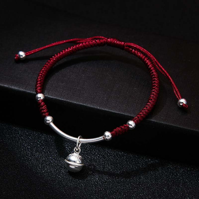 Pulsera de campana de hilo rojo de la suerte FengShui de Buddha Stones