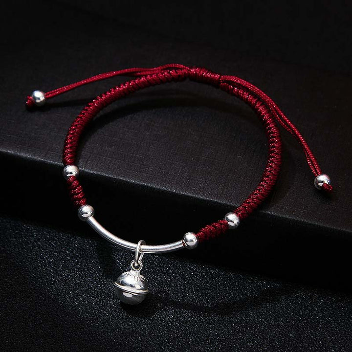 Pulsera de campana de hilo rojo de la suerte FengShui de Buddha Stones