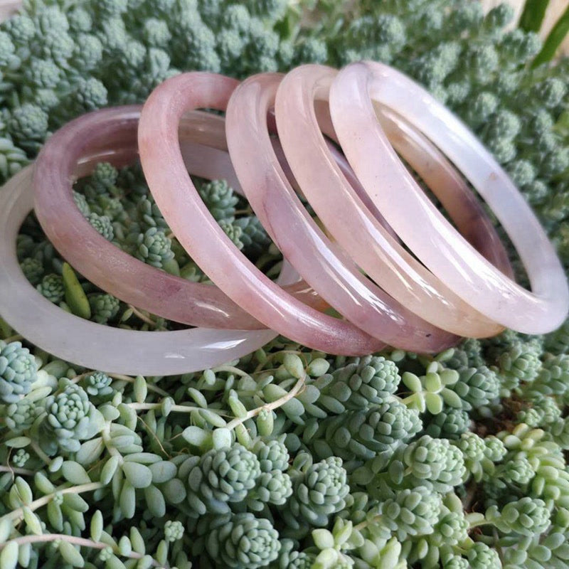 Brazalete de protección de la felicidad de jade púrpura con Buddha Stones - image 8