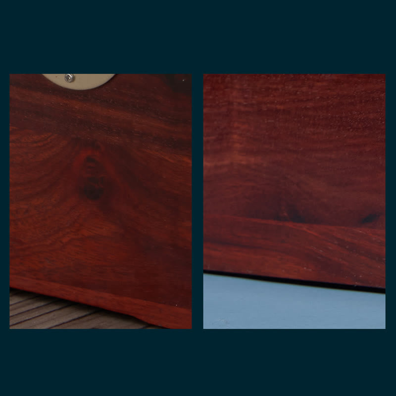 Caja de regalo de madera hecha a mano vintage de madera de nogal negro para guardar joyas