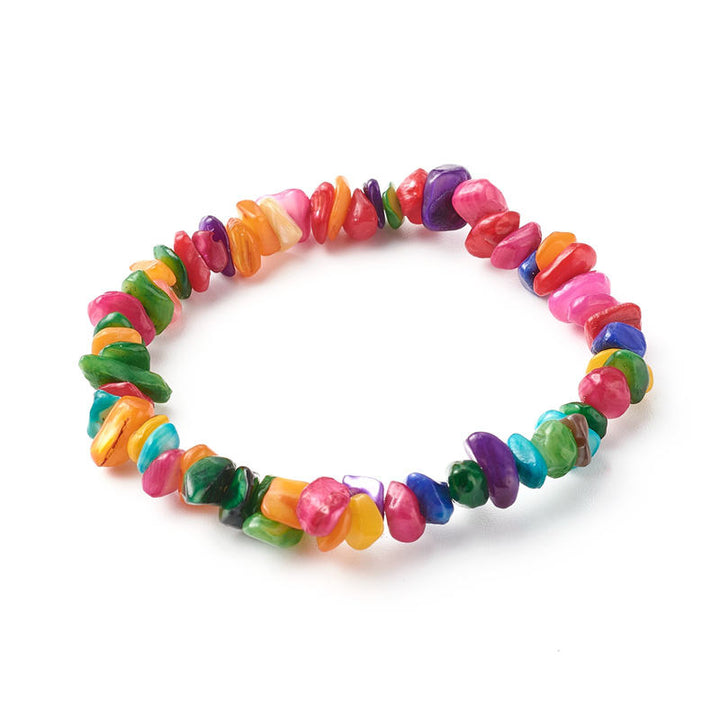 Pulsera positiva curativa con varias piedras de cristal, amatista y lazurita