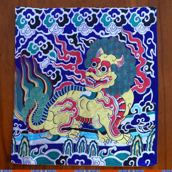 Estera de altar de oración Fengshui Kirin, estera con símbolo auspicioso para meditación curativa