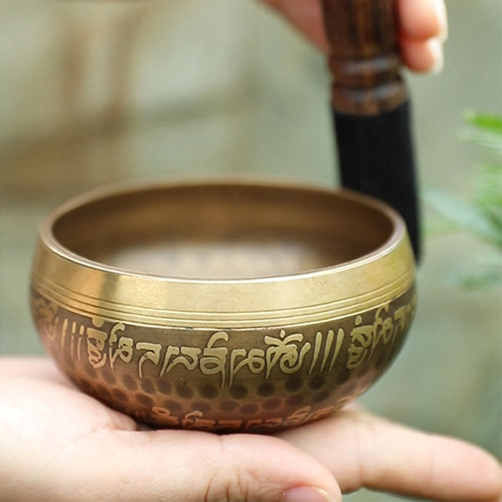 Cuenco de sonido tibetano hecho a mano para yoga y meditación, juego de cuencos tibetanos