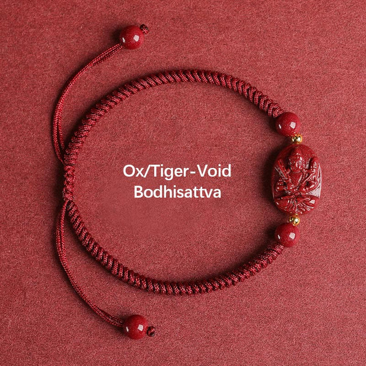 Pulsera de Buddha Stones del zodíaco chino, Buda natal, cinabrio, mantiene alejados a los malos espíritus