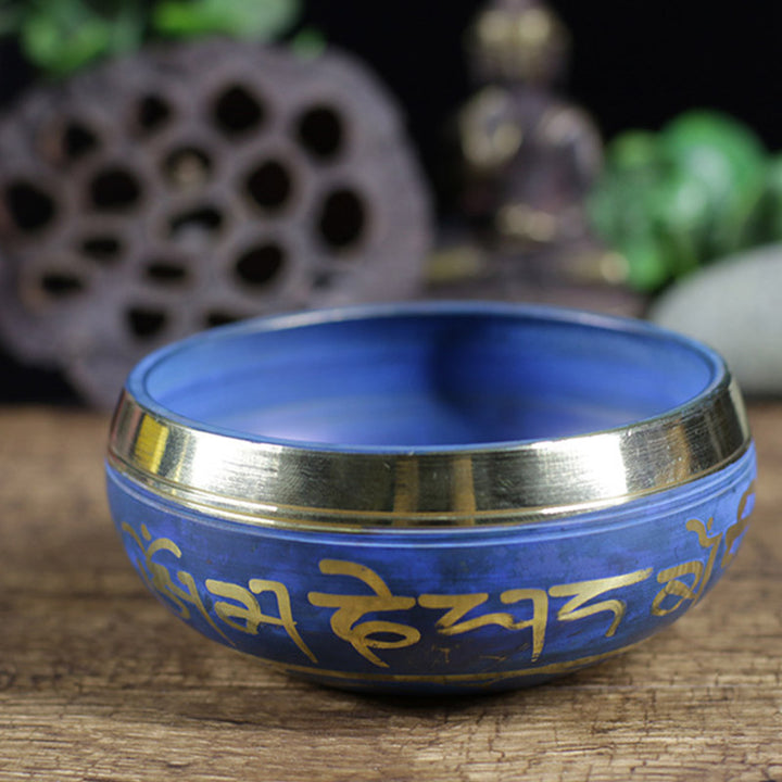 Cuenco de sonido tibetano hecho a mano para relajación, meditación, oración, canto, juego de cuencos