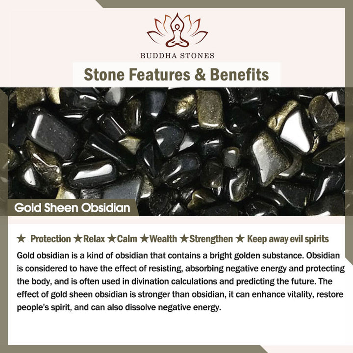 Buddha Stones, obsidiana negra Natural, obsidiana de hielo, obsidiana arcoíris, patrón de diente de lobo, colgante de collar de fuerza