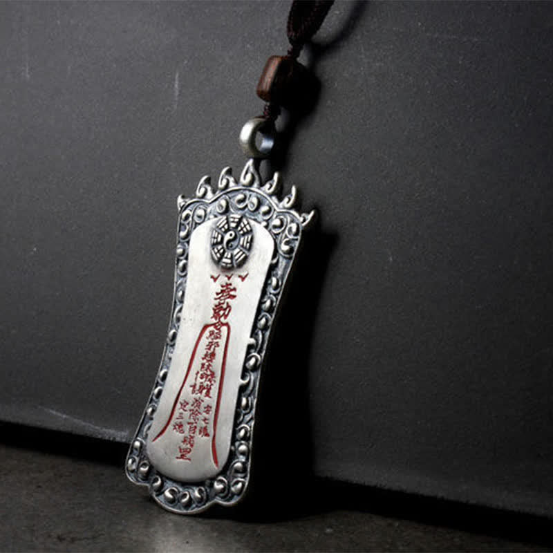 Colgante de collar de equilibrio de cinabrio FengShui Bagua PiXiu - image 4