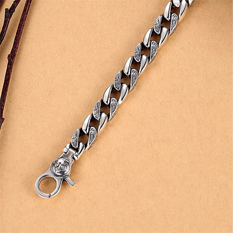 Pulsera de creatividad con Buddha Stones Tíbet Om Mani Padme Hum doble Dorje Vajra