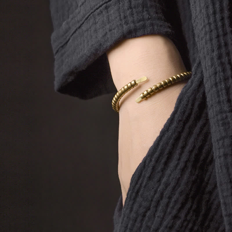 Pulsera ajustable con equilibrio de cobre y diseño vintage de Buddha Stones - image 2