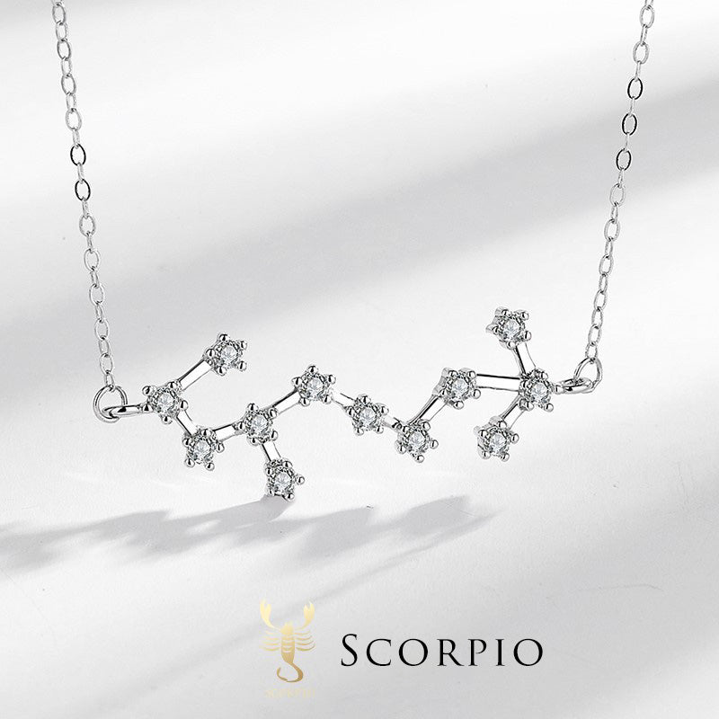 Colgante de plata de ley 925 con Buddha Stones , 12 constelaciones del zodíaco, astrología, bendición - Escorpión - image 26