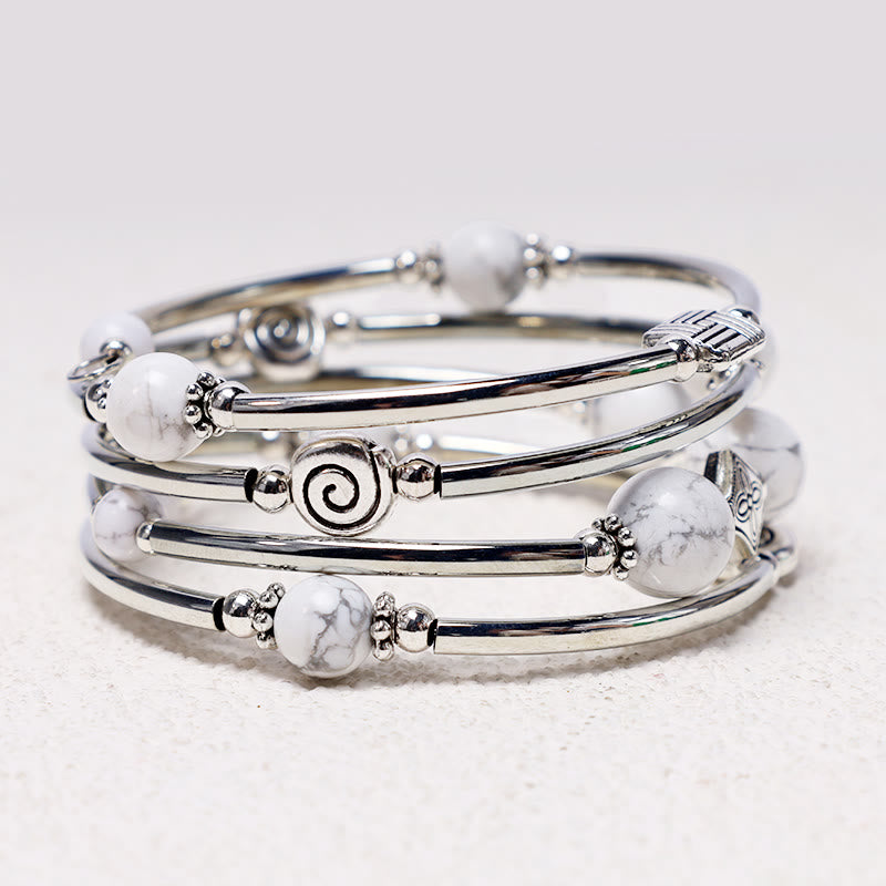 Pulsera de equilibrio de turquesa tibetana con Buddha Stones