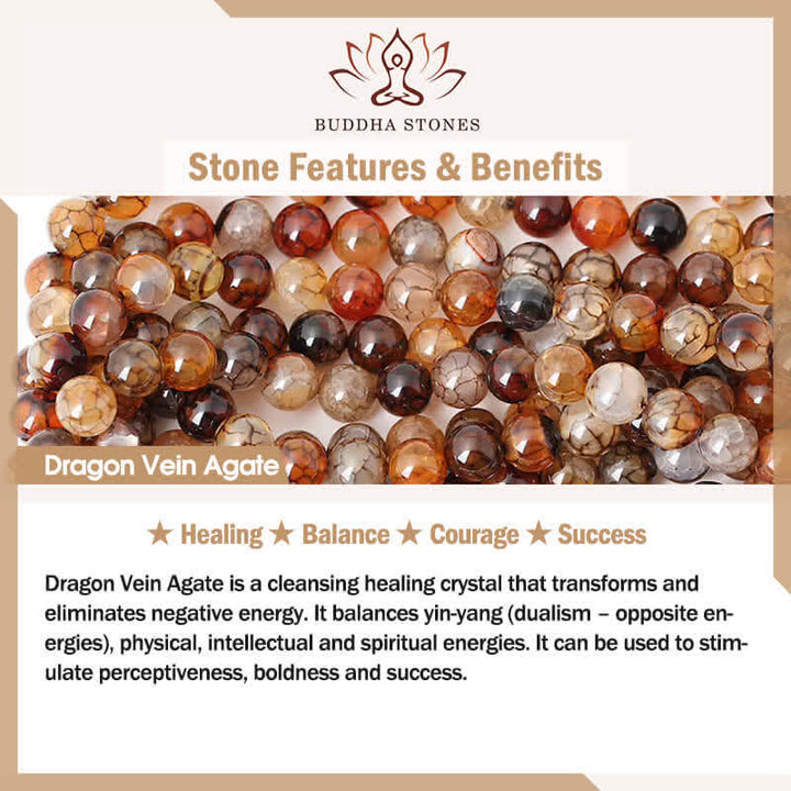 Ojo de Tigre Natural, ágata roja, vena de dragón, piedra de ágata, pulsera curativa de poder Vajra Dorje, decoración del coche