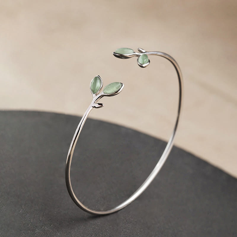 Brazalete con diseño de Buddha Stones, brazalete con soporte para ojo de gato