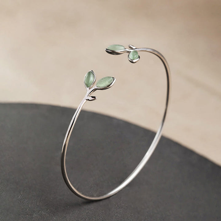 Brazalete con diseño de Buddha Stones, brazalete con soporte para ojo de gato