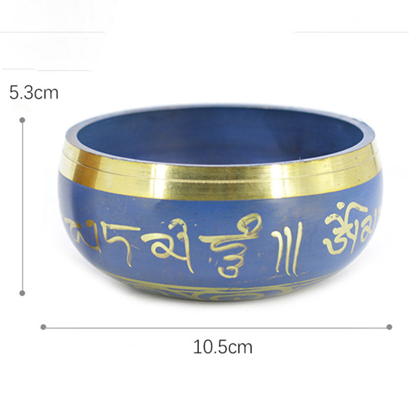 Cuenco de sonido tibetano hecho a mano para relajación, meditación, oración, canto, juego de cuencos