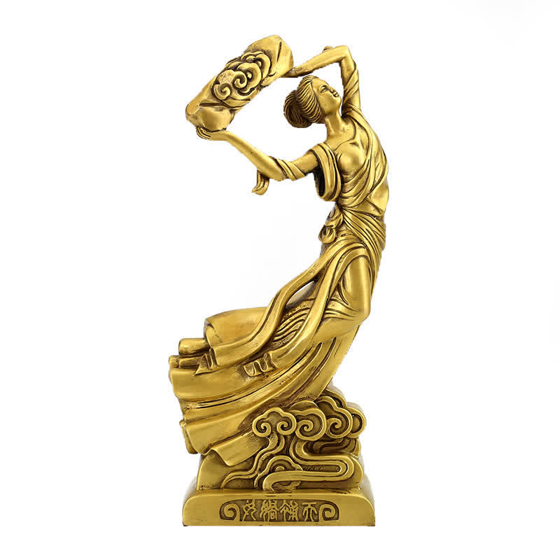 Bodhisattva Nuwa repara la decoración de la estatua de cobre de protección del cielo - image 8