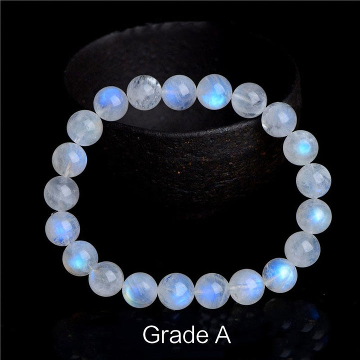 Pulsera de prosperidad de piedra lunar natural de Buddha Stones