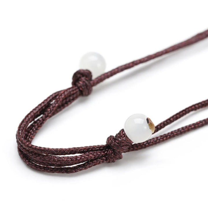 Colgante de collar de cuerda positiva de turmalina negra natural con Buddha Stones - image 3