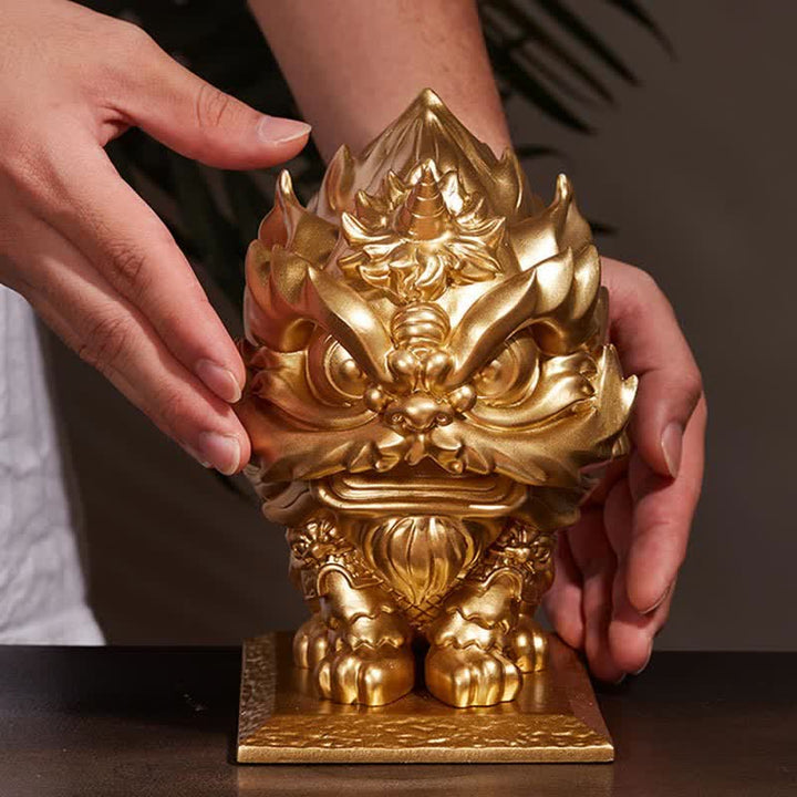 Buddha Stones, estatua de León, resina resistente, decoración para el hogar y la Oficina