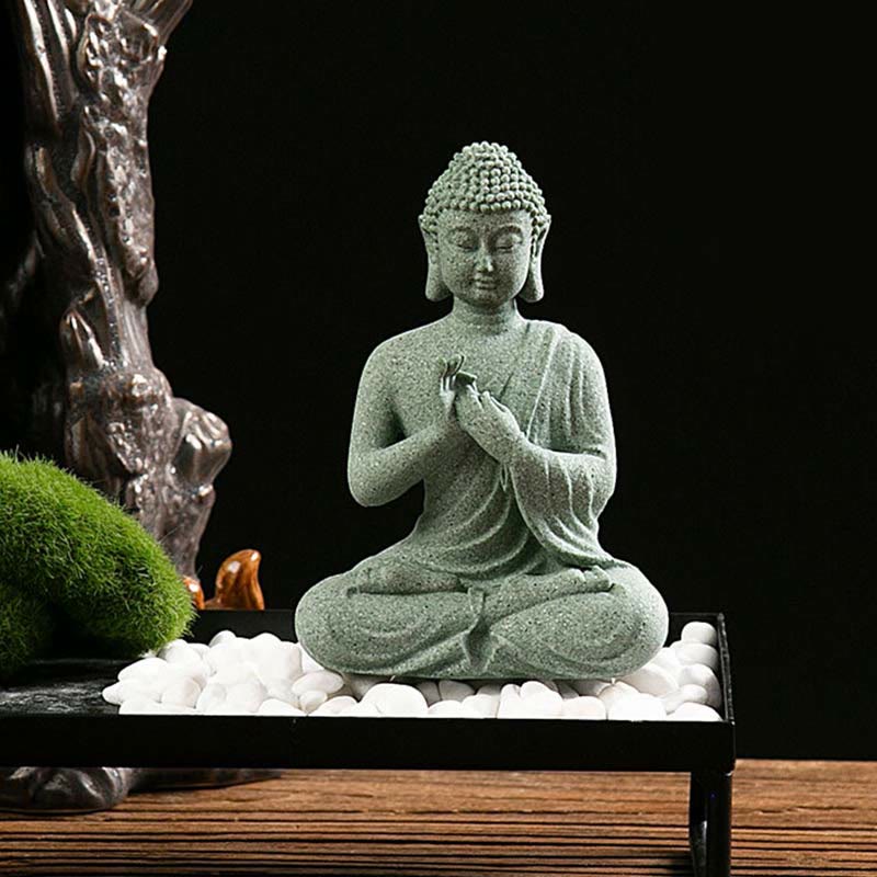 Estatua tibetana de meditación, contemplación, Buda, serenidad, compasión, decoración - image 6