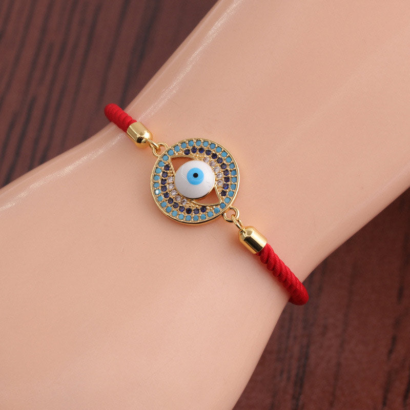 Pulsera de protección de hilo rojo con Buddha Stones contra el mal de ojo