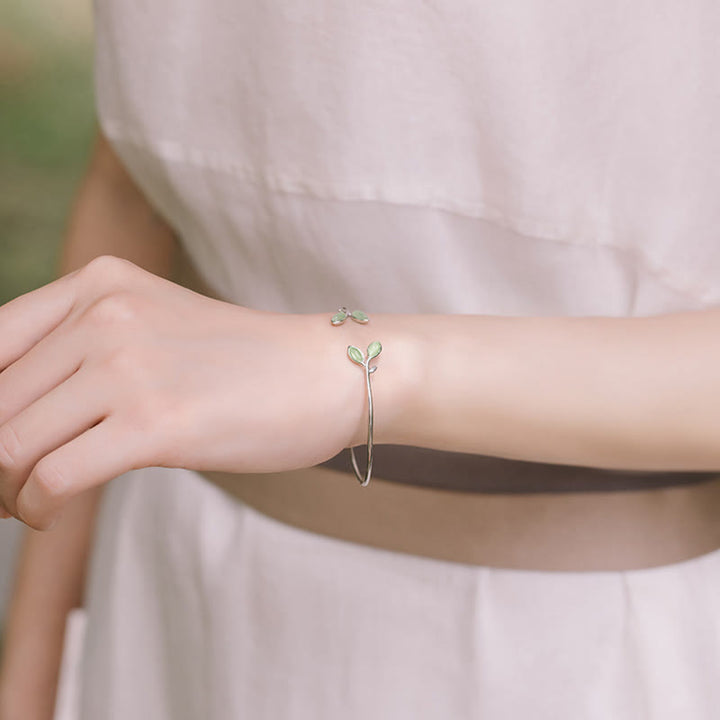 Brazalete con diseño de Buddha Stones, brazalete con soporte para ojo de gato