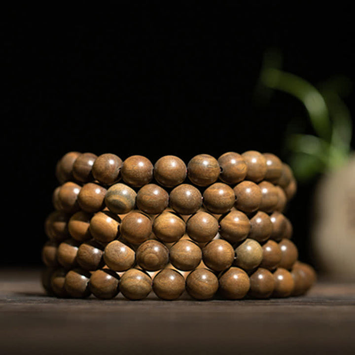 Pulsera de paz positiva de sándalo verde