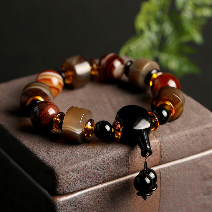 Pulsera de la Suerte de Sardonyx Natural
