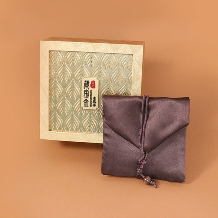 Caja de regalo con patrón de plumas de almacenamiento de joyería retro