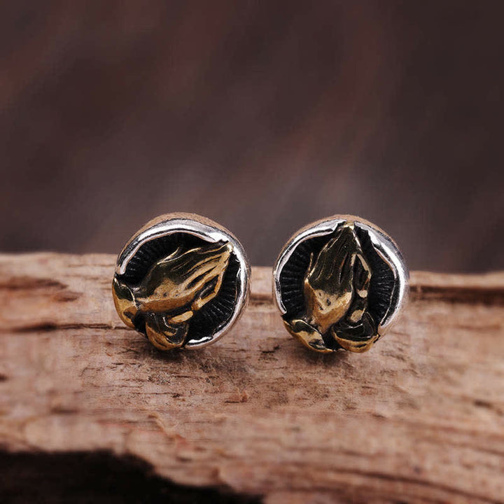 Pendientes de plata de ley 925 Namaste Igualdad