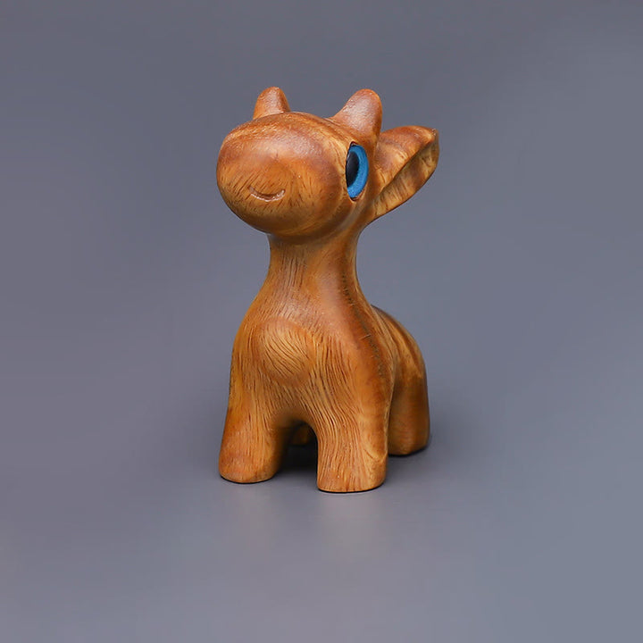 Buddha Stones Thuja Sutchuenensis Sándalo Verde Boj Mini Animal Lindo Conejo Gato Ciervo Ballena Prosperidad Teléfono Decoraciones Colgantes - Decoración de ciervo de sándalo verde - image 6