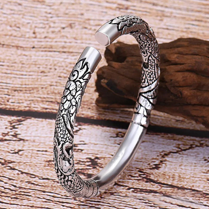 Brazalete ajustable con protección de la suerte de las nubes auspiciosas del dragón