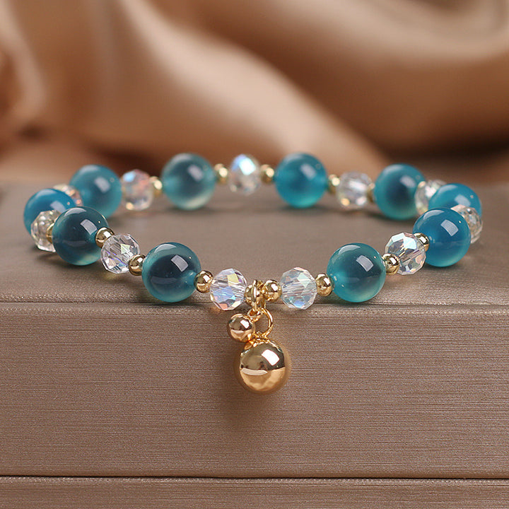 Pulsera con dijes de cuentas de armonía curativa de ágata dulce con Buddha Stones