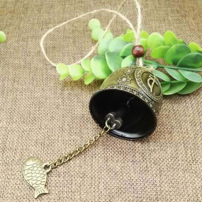 Feng Shui Buda Koi pez dragón elefante carillón de viento campana suerte decoración colgante de pared - image 3