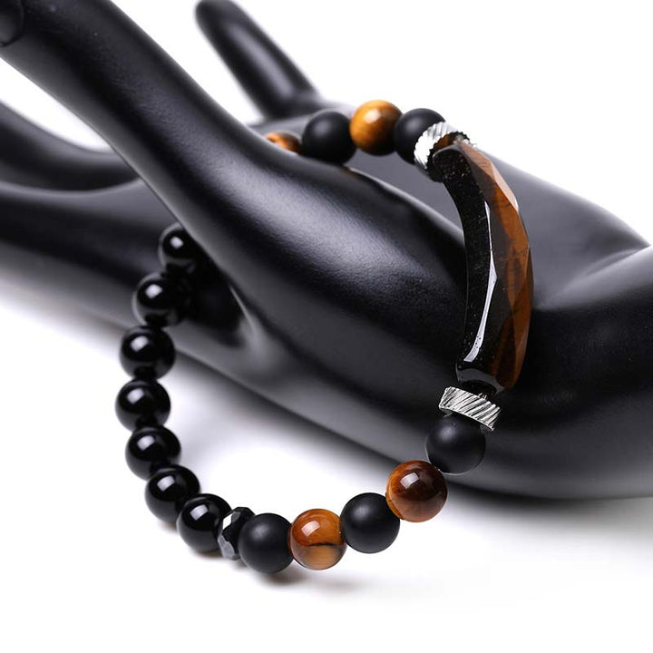 Pulsera curativa de aventurina azul de cristal natural con Buddha Stones