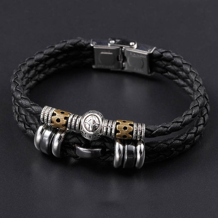 Buddha Stones Pulsera de Protección de Hematita 12 Constelaciones del Zodíaco