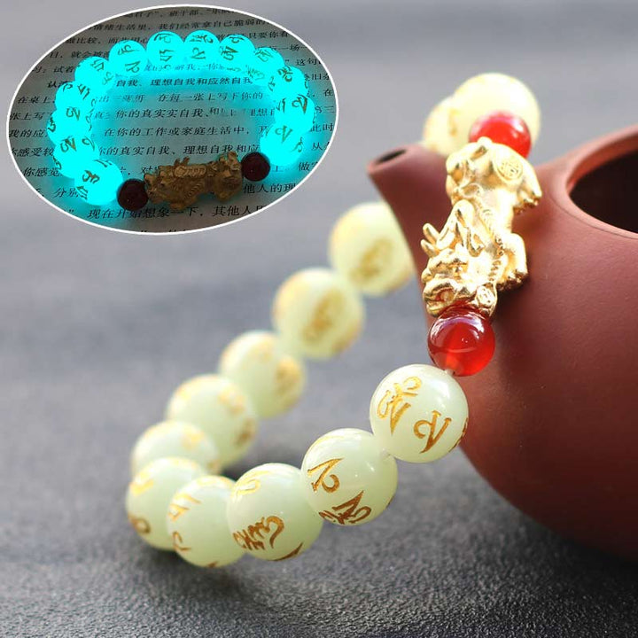 Pulsera de riqueza con Buddha Stones FengShui Lucky Pixiu
