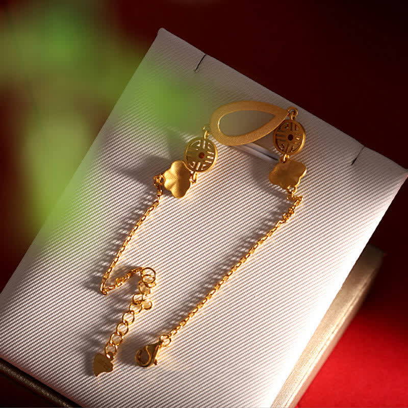 Pulsera con colgante de cadena de gota de agua de jade blanco hetiano de plata de ley 925 - image 11
