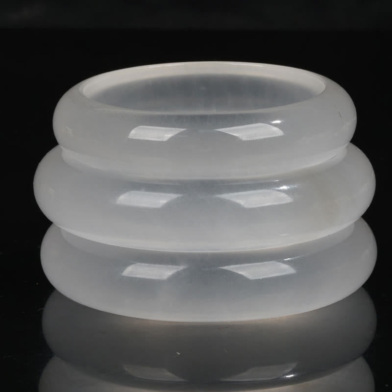 Pulsera de la suerte de la riqueza del jade de seda dorada translúcida natural de las Buddha Stones - image 2