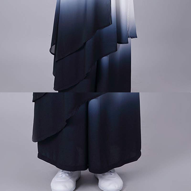 Conjunto de ropa Unisex para práctica de Zen Tai Chi Qigong, pintura degradada de Buddha Stones, meditación, oración espiritual - image 8