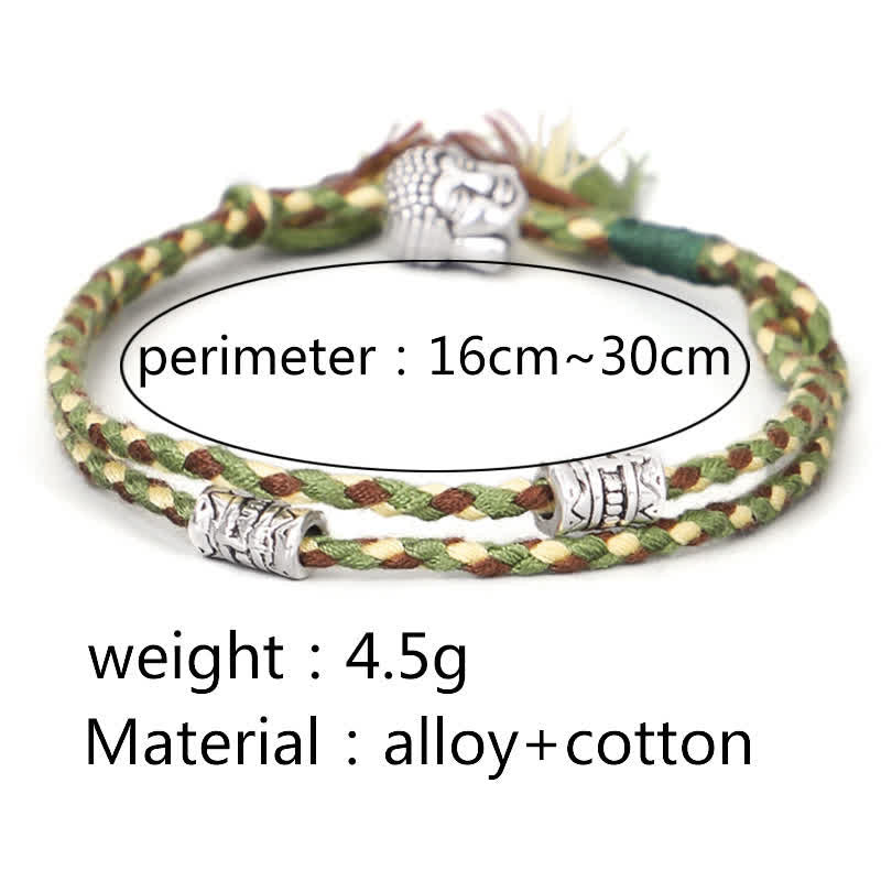 Pulsera de hilo Serenity con cabeza de Buddha Stones - image 8