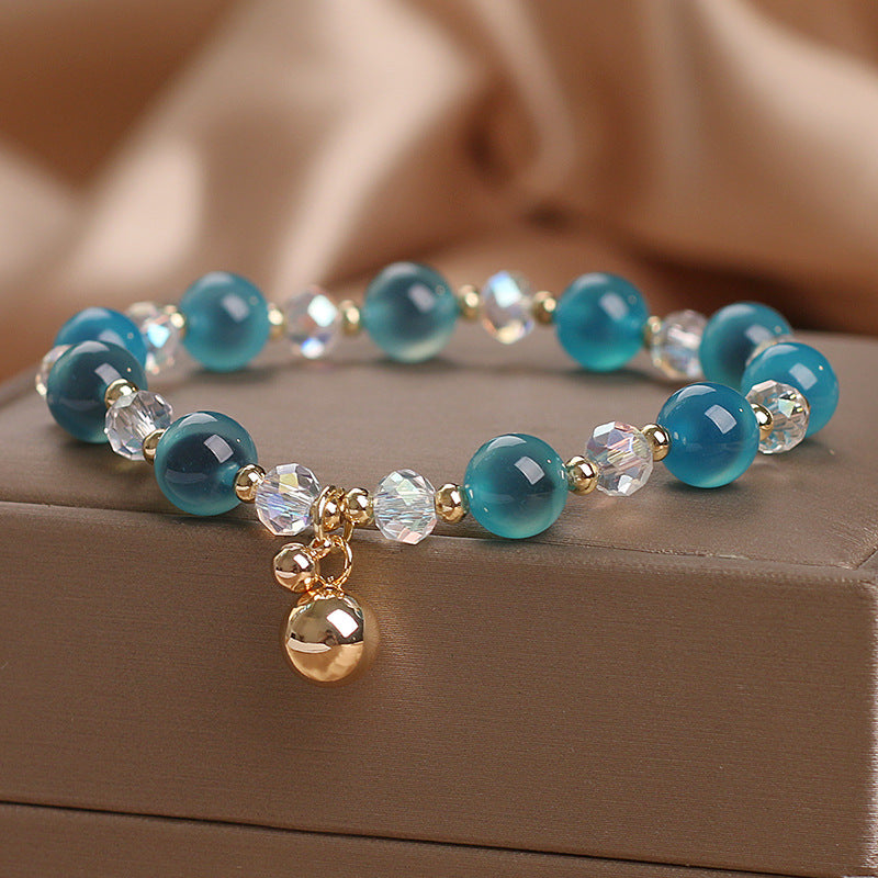 Pulsera con dijes de cuentas de armonía curativa de ágata dulce con Buddha Stones