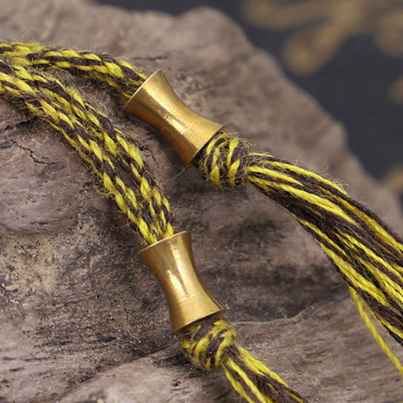 Pulsera de riqueza con seis palabras verdaderas de maldición tibetana de Buddha Stones