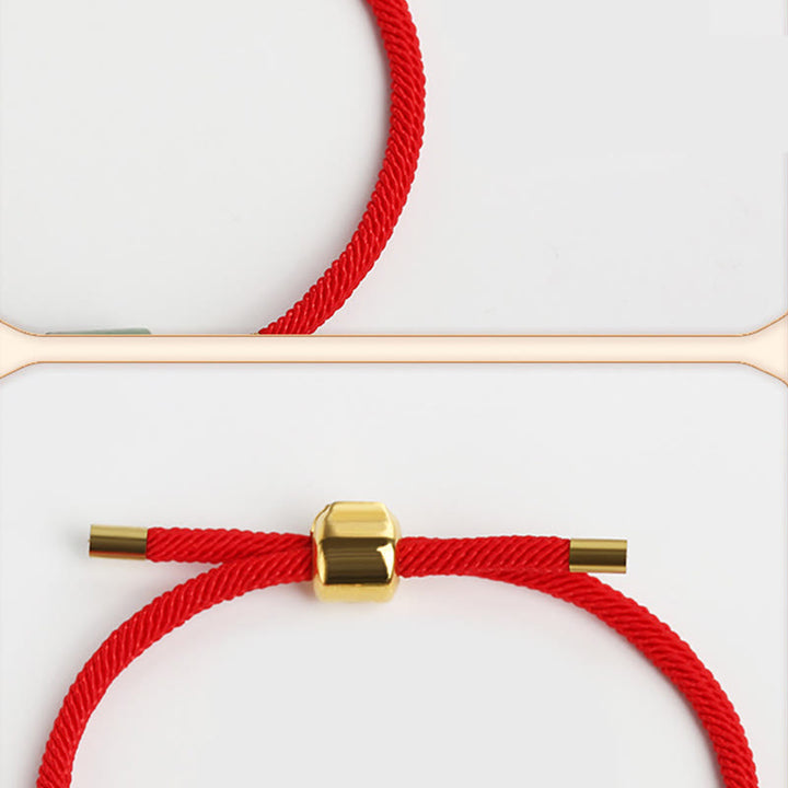 Pulsera de cuerda trenzada con protección de la suerte, malaquita, piedra roja, Aventurina verde hecha a mano, Buddha Stones del Tíbet