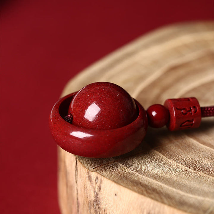 Buddha Stones cinabrio Om Mani Padme Hum PiXiu bendición collar de cuentas de la suerte colgante - image 6