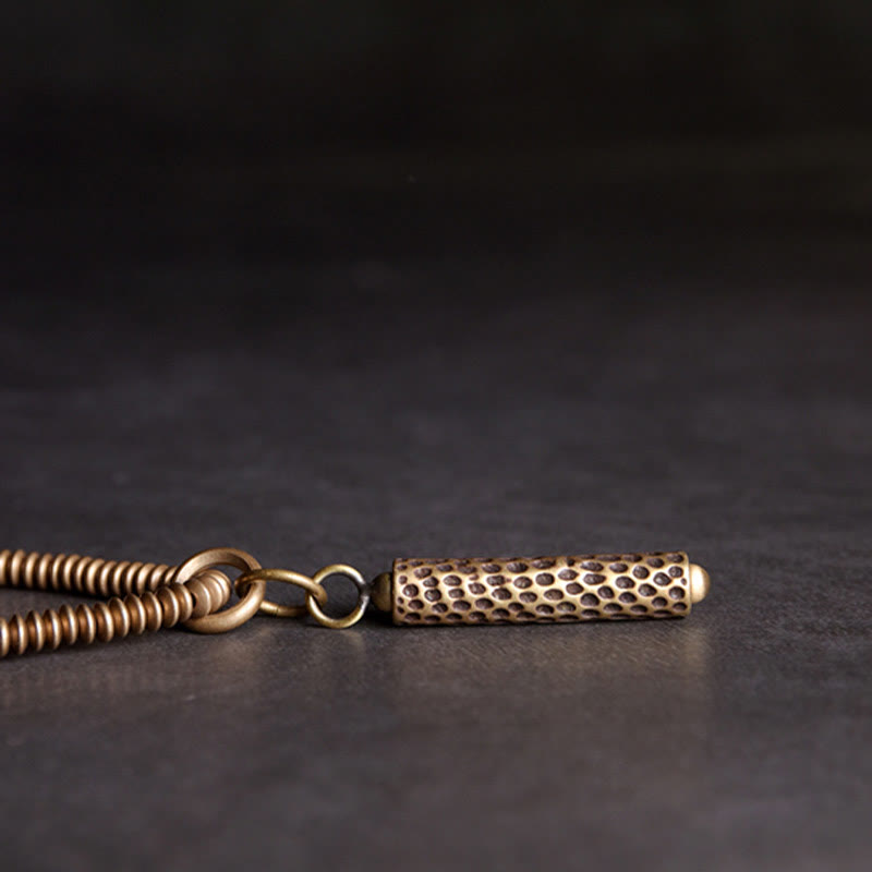 Pulsera curativa multicapa de latón y cobre con Buddha Stones y roca de lava vintage - image 6