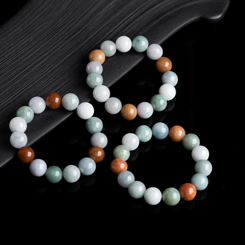 Pulsera de protección curativa de jade natural con Buddha Stones