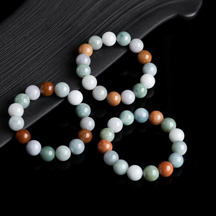 Pulsera de protección curativa de jade natural con Buddha Stones