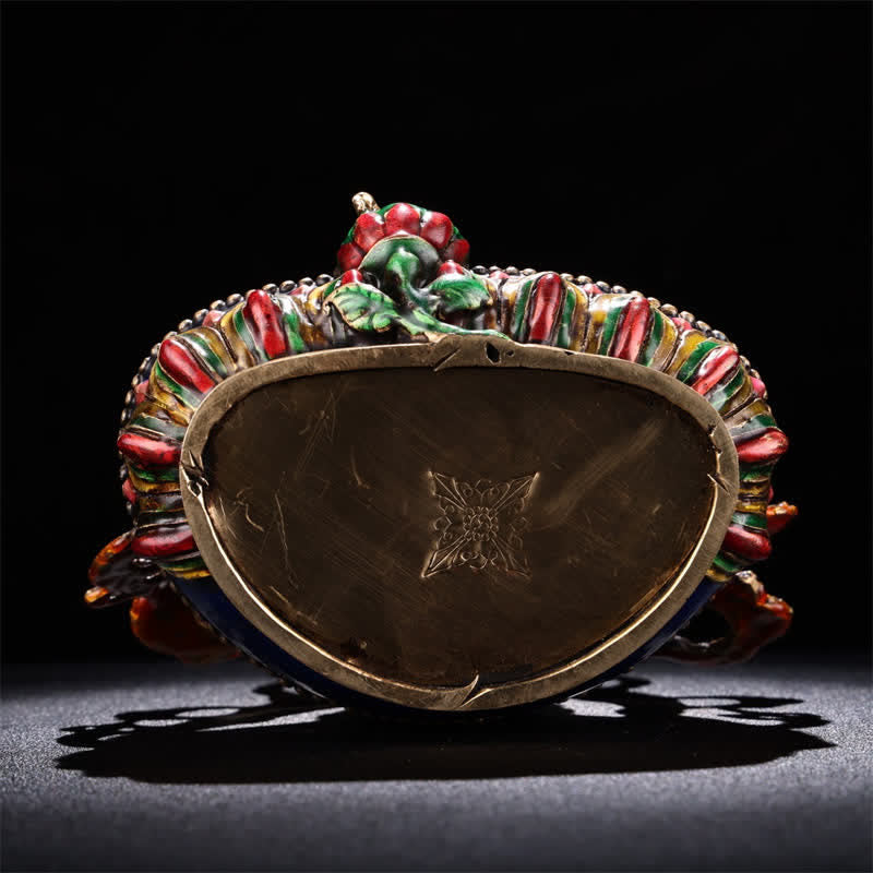 Estatuilla amarilla de Jambhala Bodhisattva, estatua de cobre de serenidad, decoración del hogar - image 9