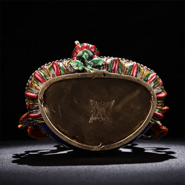 Estatuilla amarilla de Jambhala Bodhisattva, estatua de cobre de serenidad, decoración del hogar - image 9